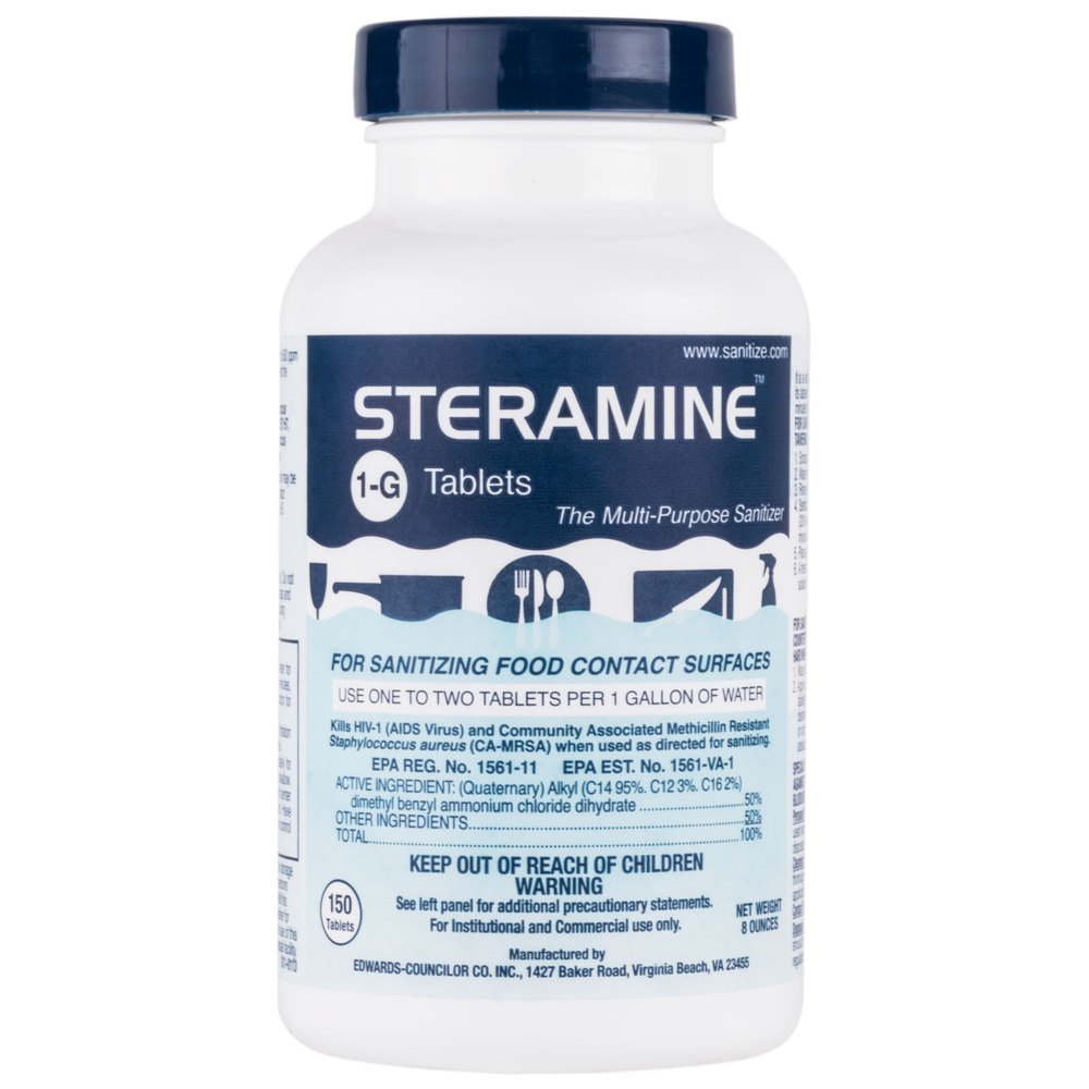 Steramine tablets bottle