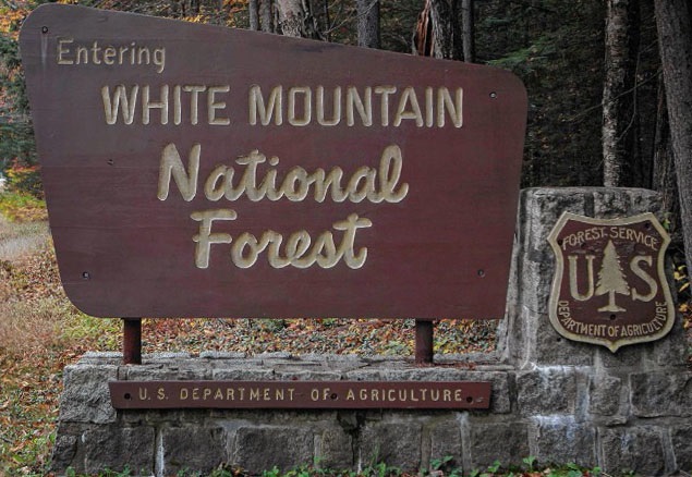 White Mounains Entry Sign